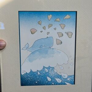 Surfing whale print 🐳 ART